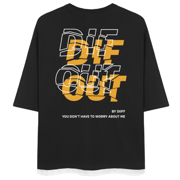 주식회사 마이스탈 [디프(남성)] [디프][오늘출발/에센셜] 실론아웃 레이어드 오버핏 트임 7부티 DRV_0038 (4Color)