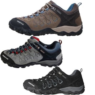 天然皮革防水レジャータイム登山トレッキングシューズ男性登山靴トラッキングシューズ