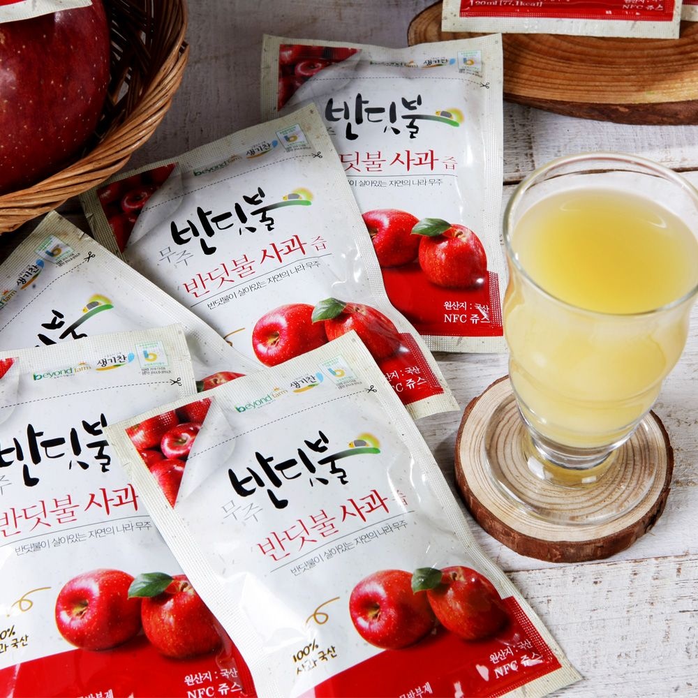 무주 햇 사과로 만든 사과즙 25년도 생기찬 사과즙 120ml 30봉