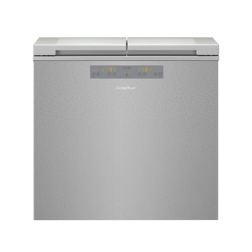 위니아 딤채 김치냉장고 2도어 뚜껑형 200L 실버