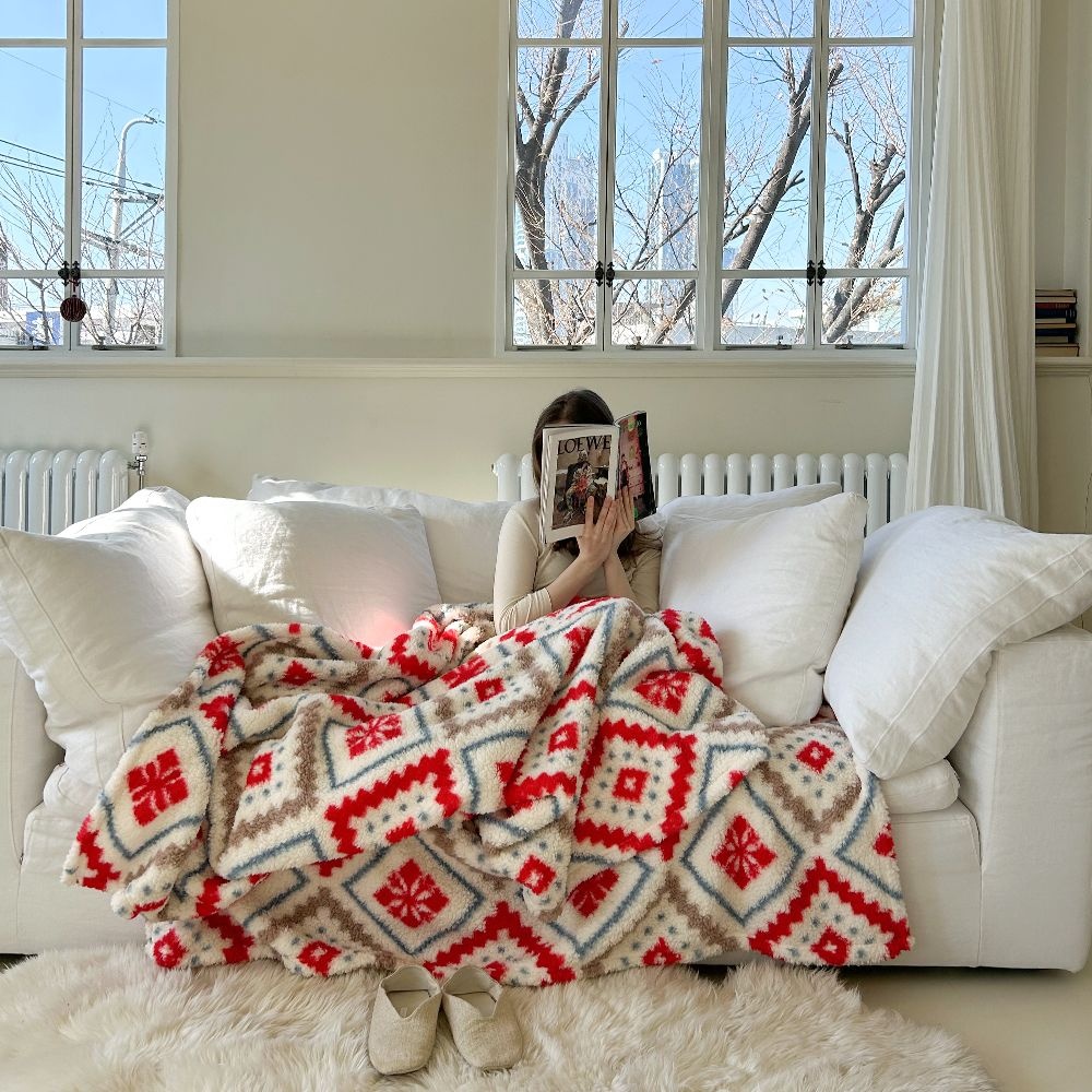 상품상세참조 홈랩 헬싱키 겨울 블랭킷 양털형 양면 담요 무릎담요 대형담요 3 사이즈