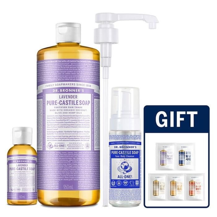 상세설명참조 닥터브로너스 캐스틸 솝 클렌저 950ml + 60ml 코스트코 잡화마켓