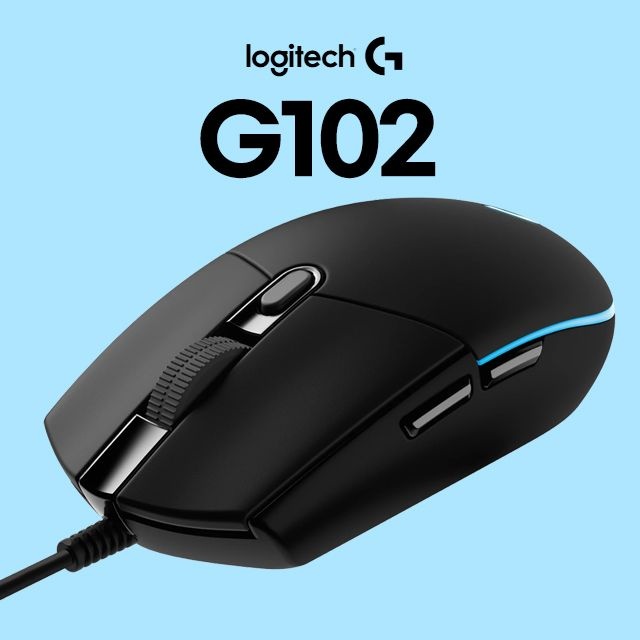 로지텍 G102 LIGHTSYNC 게이밍 마우스 8000DPI(블랙) / 병행수입정품