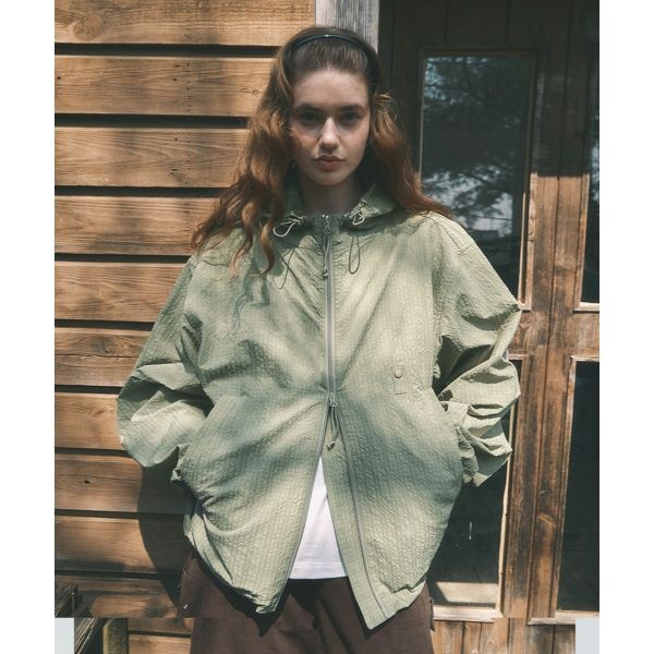 [국내 매장품] CGP 체크 후드 자켓_카키베이지 146605