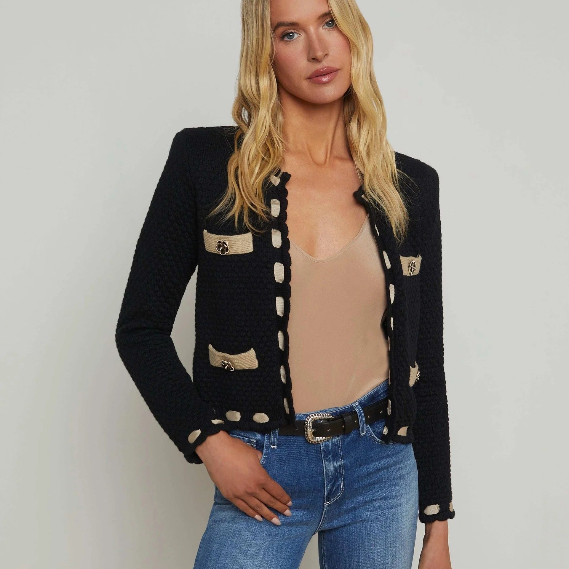 [롯데백화점] 라장스 Astor Cardigan 80031SWM BKCP LE1219729771