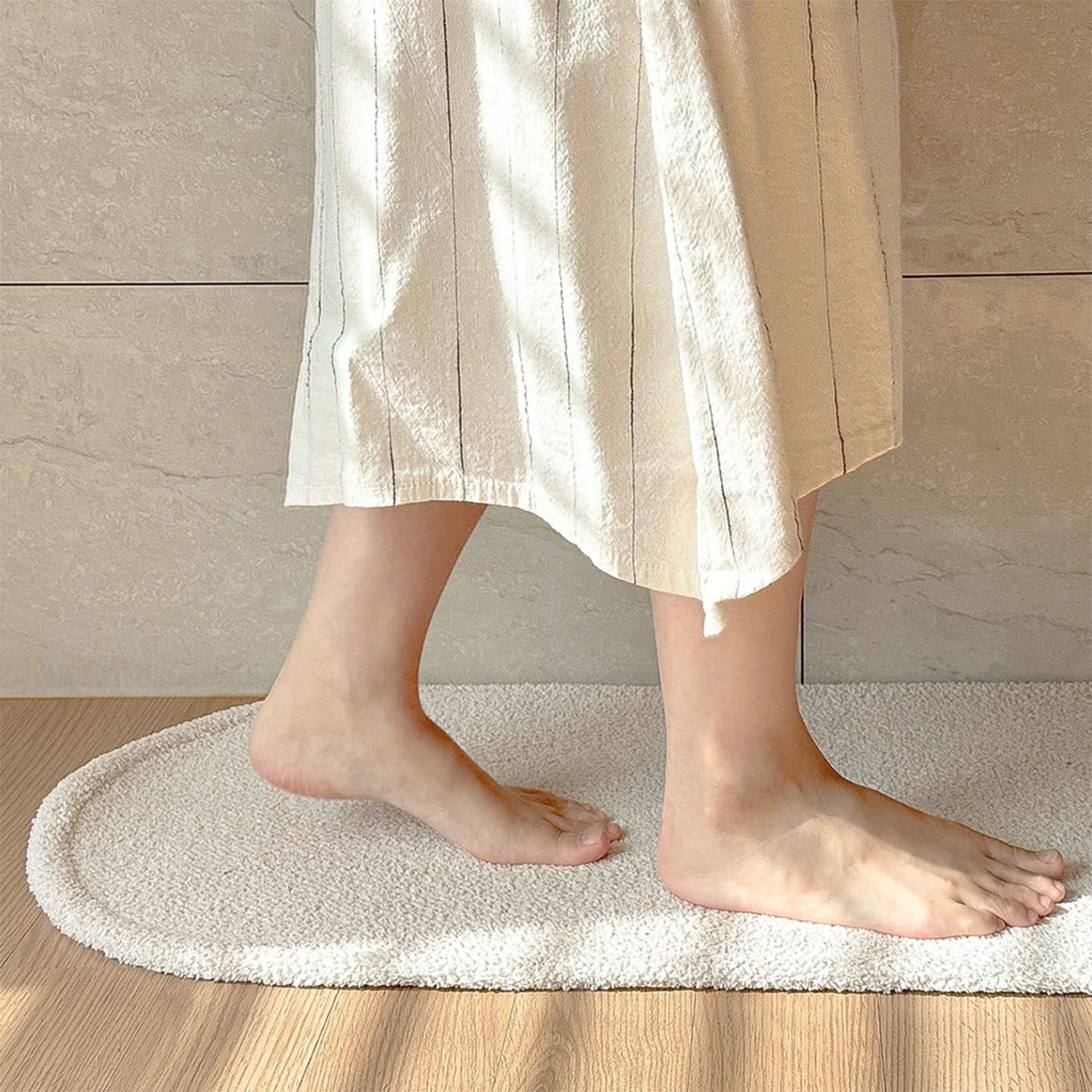 [국산] 핸즈 세탁가능 주방매트 타원형 워셔블 다용도매트(1200X400mm)