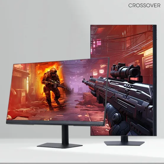 크로스오버 32Q165GP4 32인치 QHD IPS 165Hz 게이밍 피봇 멀티스탠드 컴퓨터 모니터 무결점
