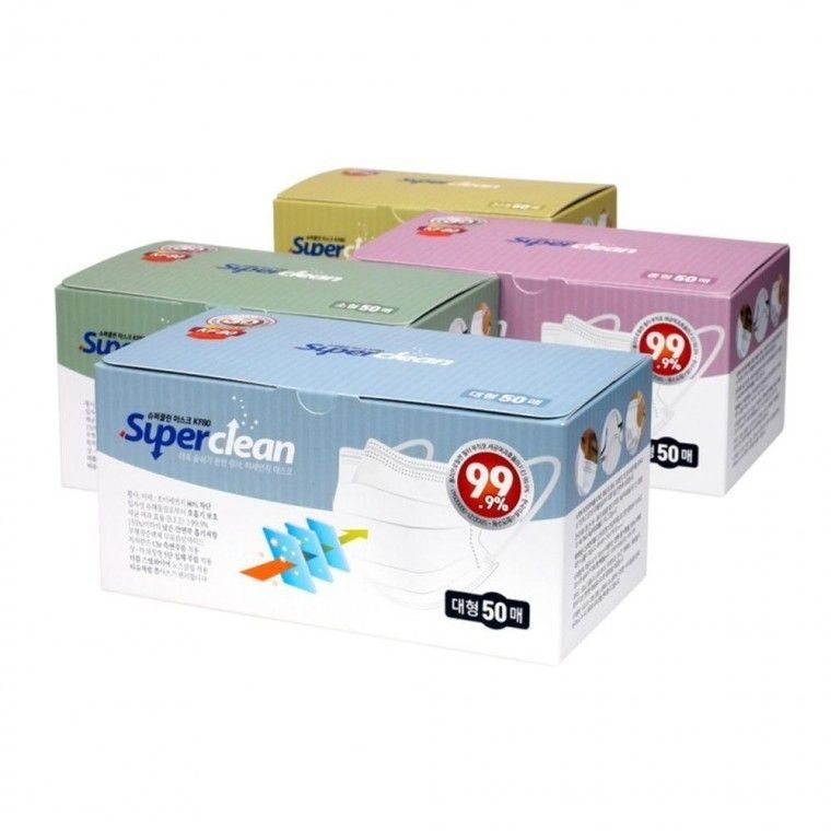 3Q 3Q 슈퍼클린 KF80 먼지 방역마스크 50매 필터 일화용