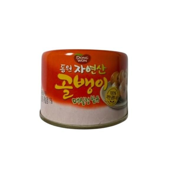 동원 자연산골뱅이 매실청 140g 무침 안주 통조림 소면 포장마차 식당