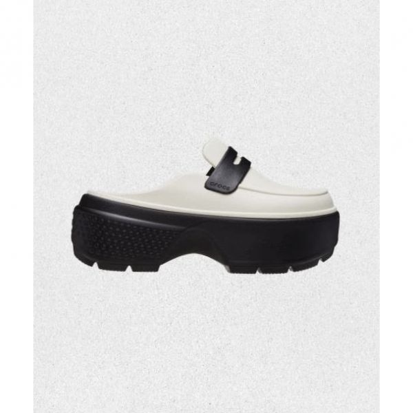 &lt;매장&gt; 크록스 CROCS 스톰프 로퍼 - 린넨 블랙 209937-1HR 1354170