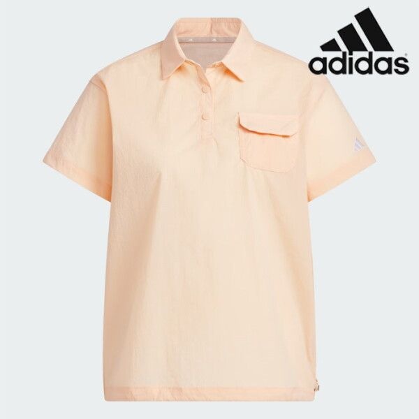 아디다스 [아디다스] [세일]  여성용 골프 반팔티 /A- JF4570 / WOVEN P OLO SS 우먼스 우븐 골프 반팔  셔츠