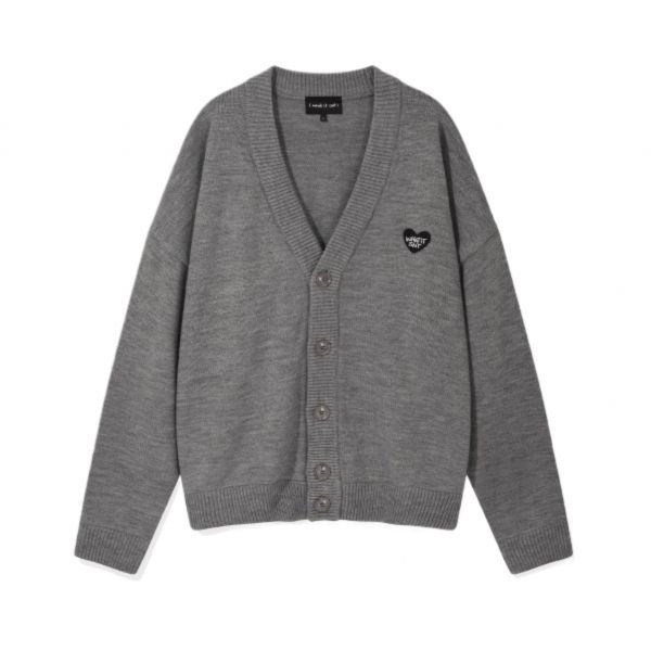 와키윌리 WACKY WILLY 하트 와펜 가디건 그레이 146605