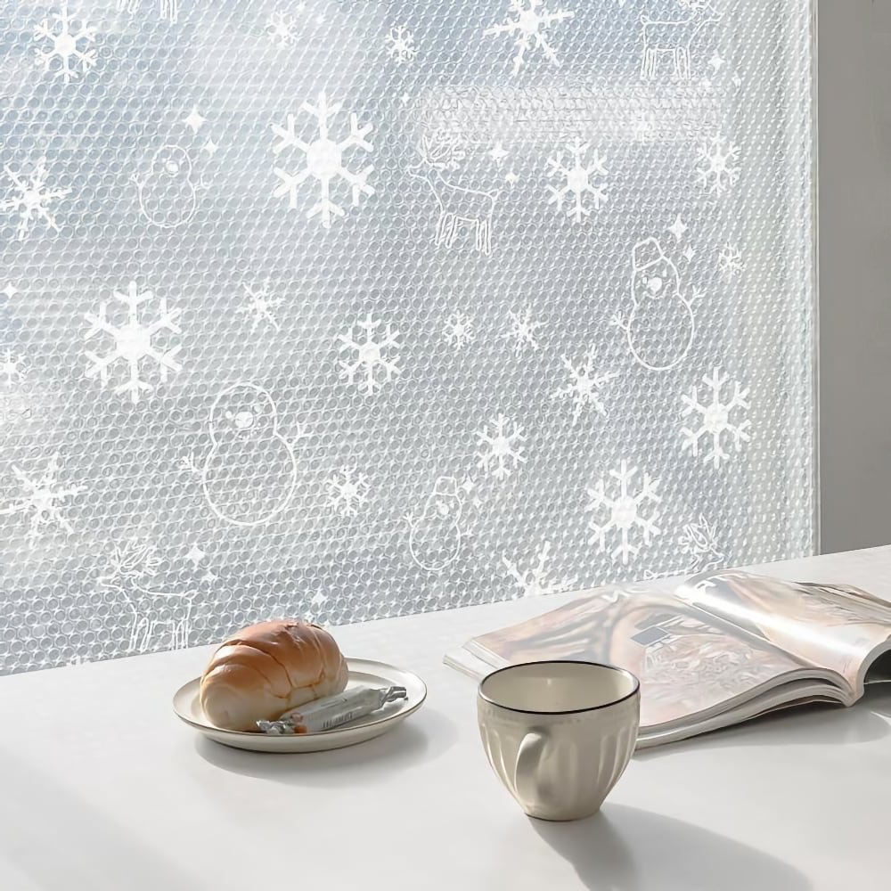 판매원 (주)미래종합아울렛물류 창문 단열 뽁뽁이 에어캡 시트 필름 유리창 방풍 보온 눈꽃 패턴 3종 5M