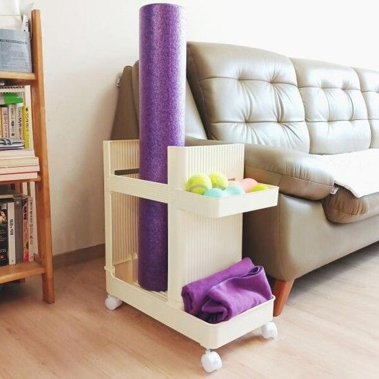 /방콕연구소 요가매트정리함 운동기구정리함 폼롤러보관함 수납