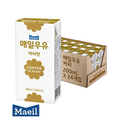[온누리7%혜택]매일유업 멸균우유 커피맛 200ml 24팩