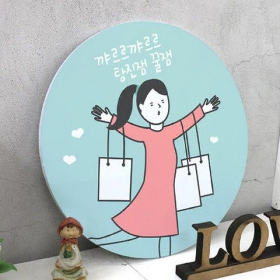 아트박스/꾸밈 tg266-원형아크릴액자_탕진잼