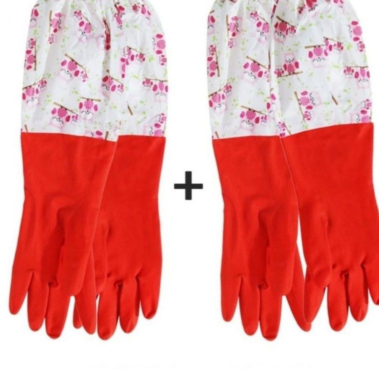 롱롱 기모 주방장갑 명진 겨울장갑 고무장갑 따뜻한