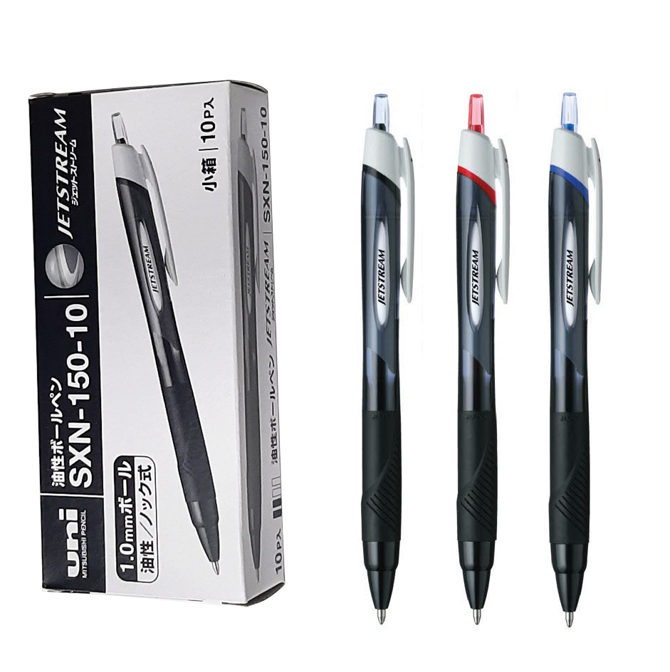 유니 제트스트림 단색볼펜 1.0mm SXN-150-10 1갑/10개입 색상선택