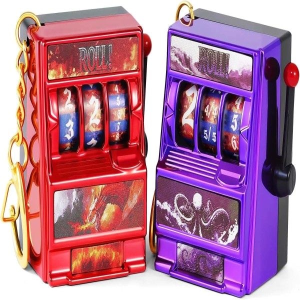 DND 주사위 세트, 던전 및 드래곤 역할 놀이 게임용 미니 슬롯 머신