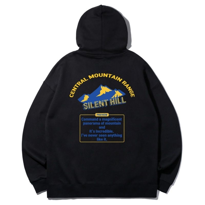 앨빈클로 사일런트 힐 오버핏 후드티 AVH864 (2 Color) - MULTI 219549