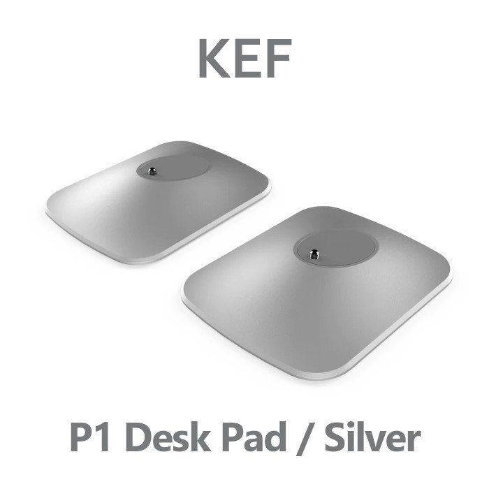 [해외] KEF P1 Desk Pad LSX2용 데스크 스탠드 2개 세트 실버