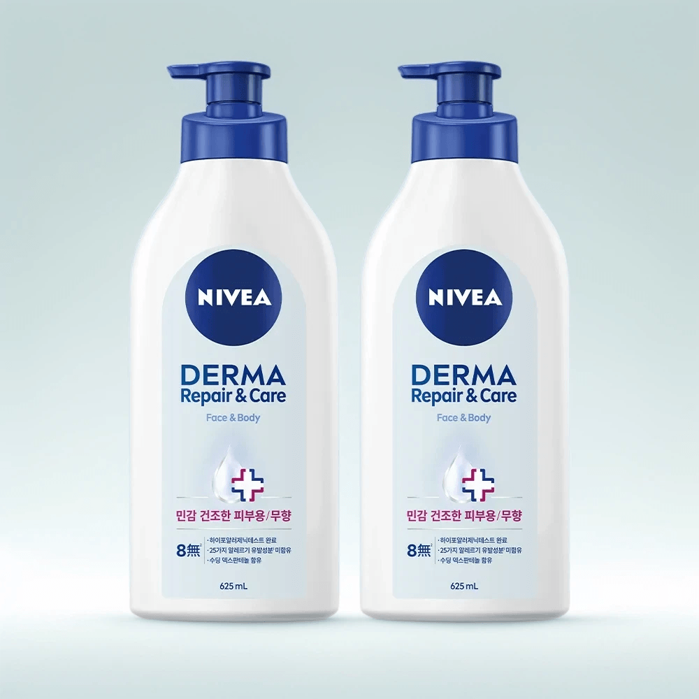 every1shop협력사 니베아 더마 리페어 앤 케어 바디로션 625ml 보습력이 오래유지되는