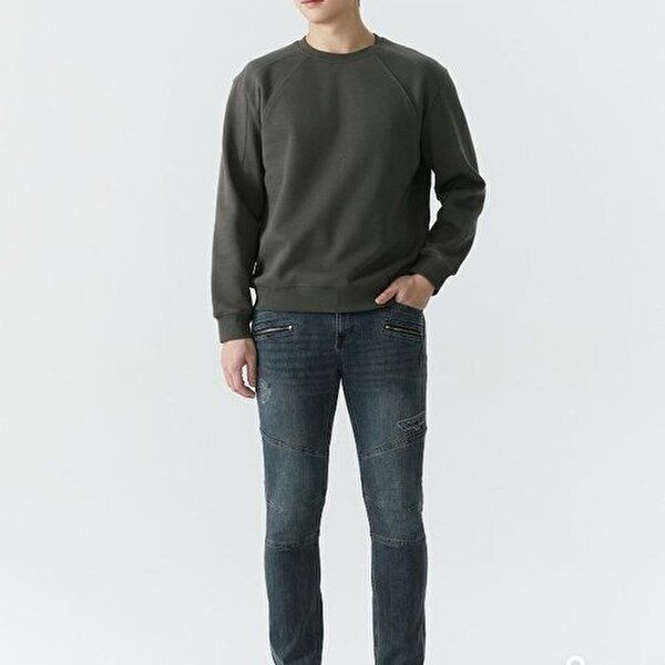 [셀러허브 1]잠뱅이 동백01 기모프리미엄미디엄인디고 바이컷테이퍼드핏타이트 AP4DTA810