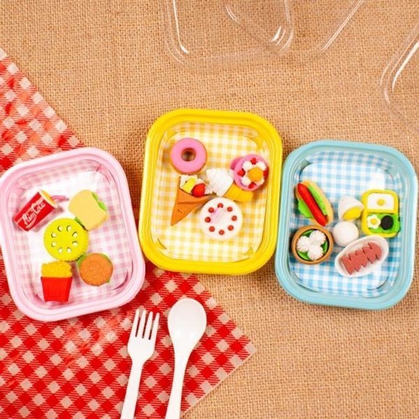 [하프클럽]컬러풀도시락세트 도시락지우개세트 컬러풀지우개 편의점지우개