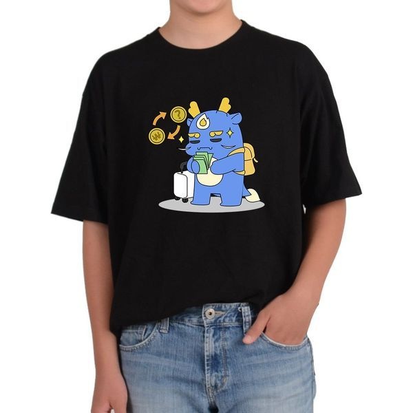 [하프클럽]비캔버스BECANVAS 32수2합 피그먼트반팔티 청룡의 해 갑진년 여행 환전 수학을 열심달러 모든색상사이즈