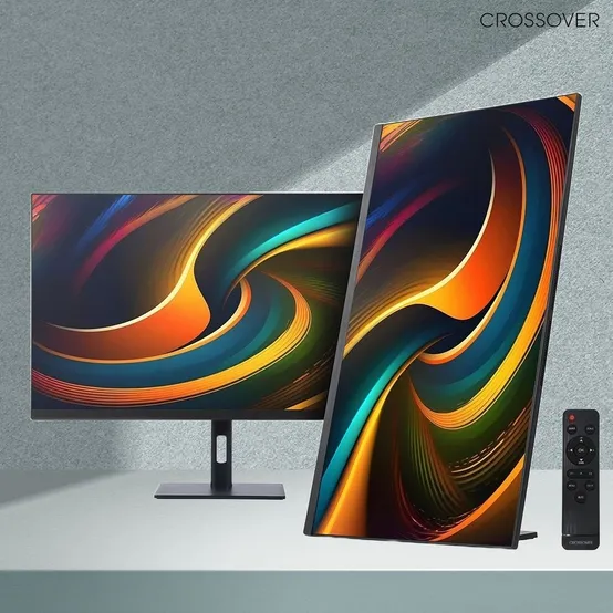 크로스오버 32QD100SM 81cm WQHD 90Hz 피봇 게이밍 컴퓨터 세로 모니터 무결점