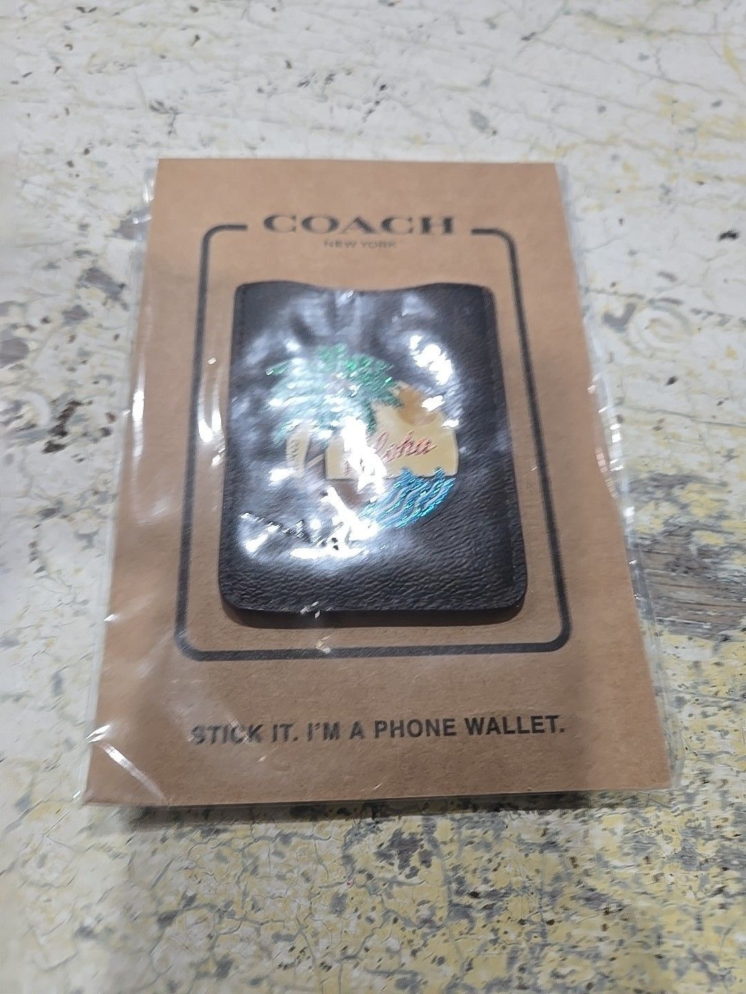 코치 coach [세금포함] [정품] 스틱 It Im A 휴대폰 지갑 포켓 브라운 Brown New Tags 반지갑 동전지갑 카드지갑 3229373 28697