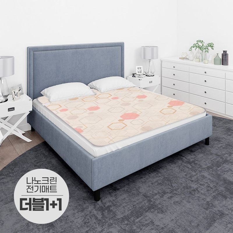 일월 나노크린 워셔블 전기매트 더블 2개 세트 온열 장판