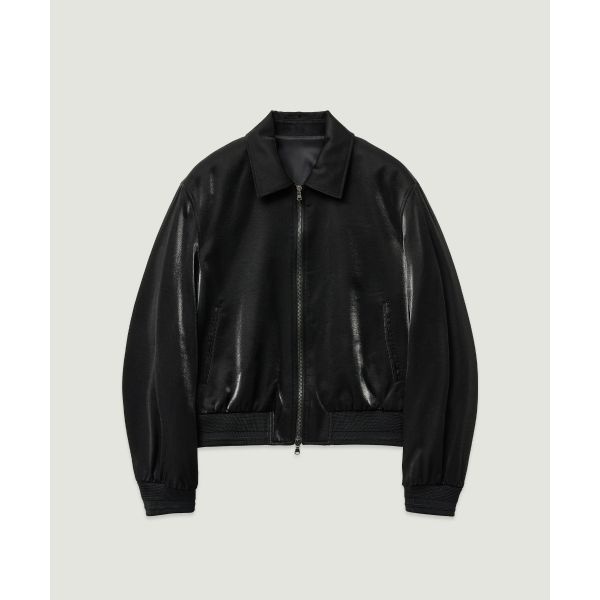 LMOOD 머큐리 새틴 블루종 자켓 블랙 224285