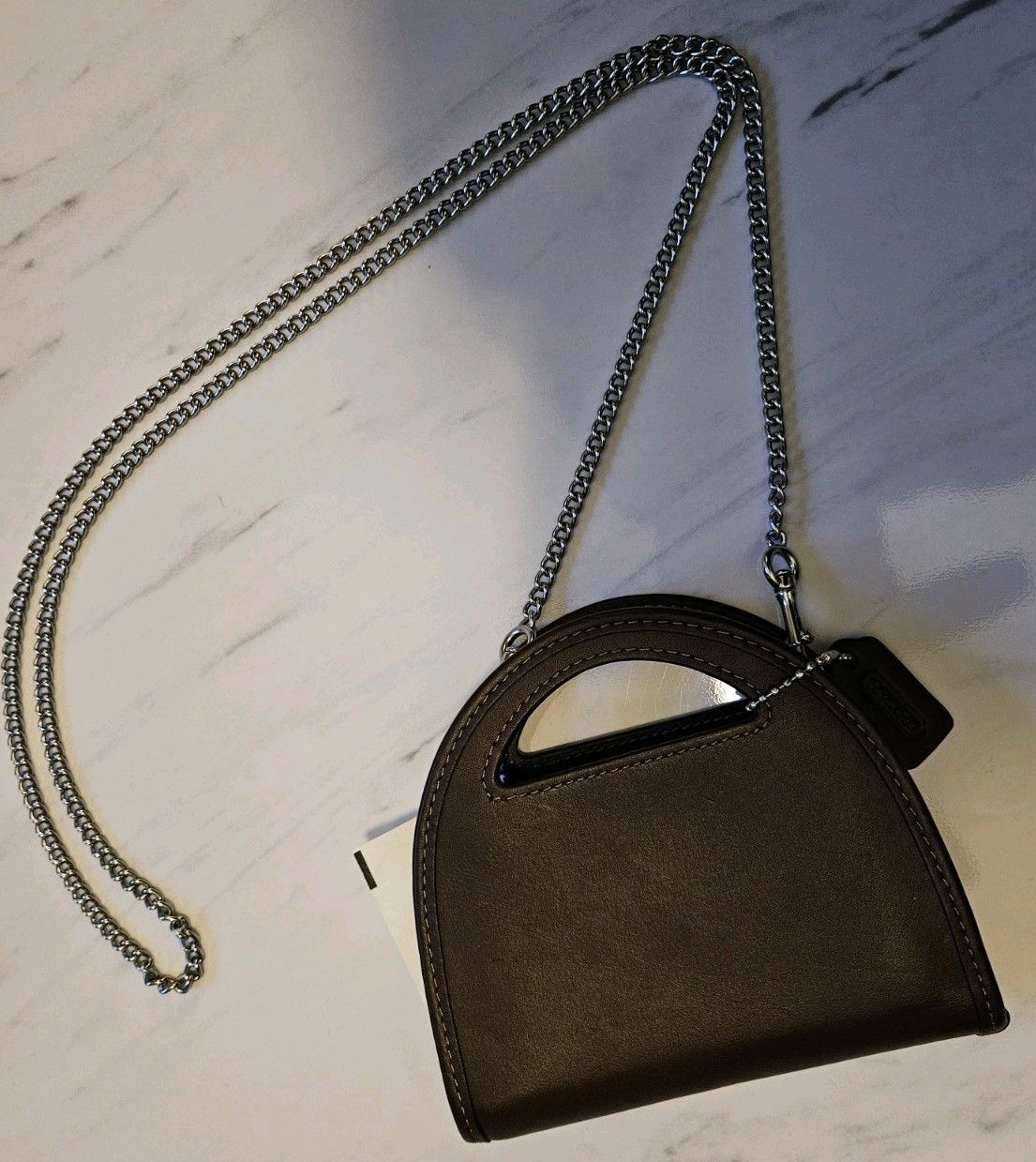 코치 coach [세금포함] [정품] 여성용 액세서리 지갑 브라운 Brown 가죽 Snap Closure Inner Slots Long 체인 카드지갑 동전지