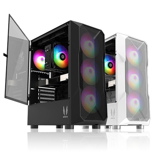 PC케이스 R200 블랙 (미들타워)