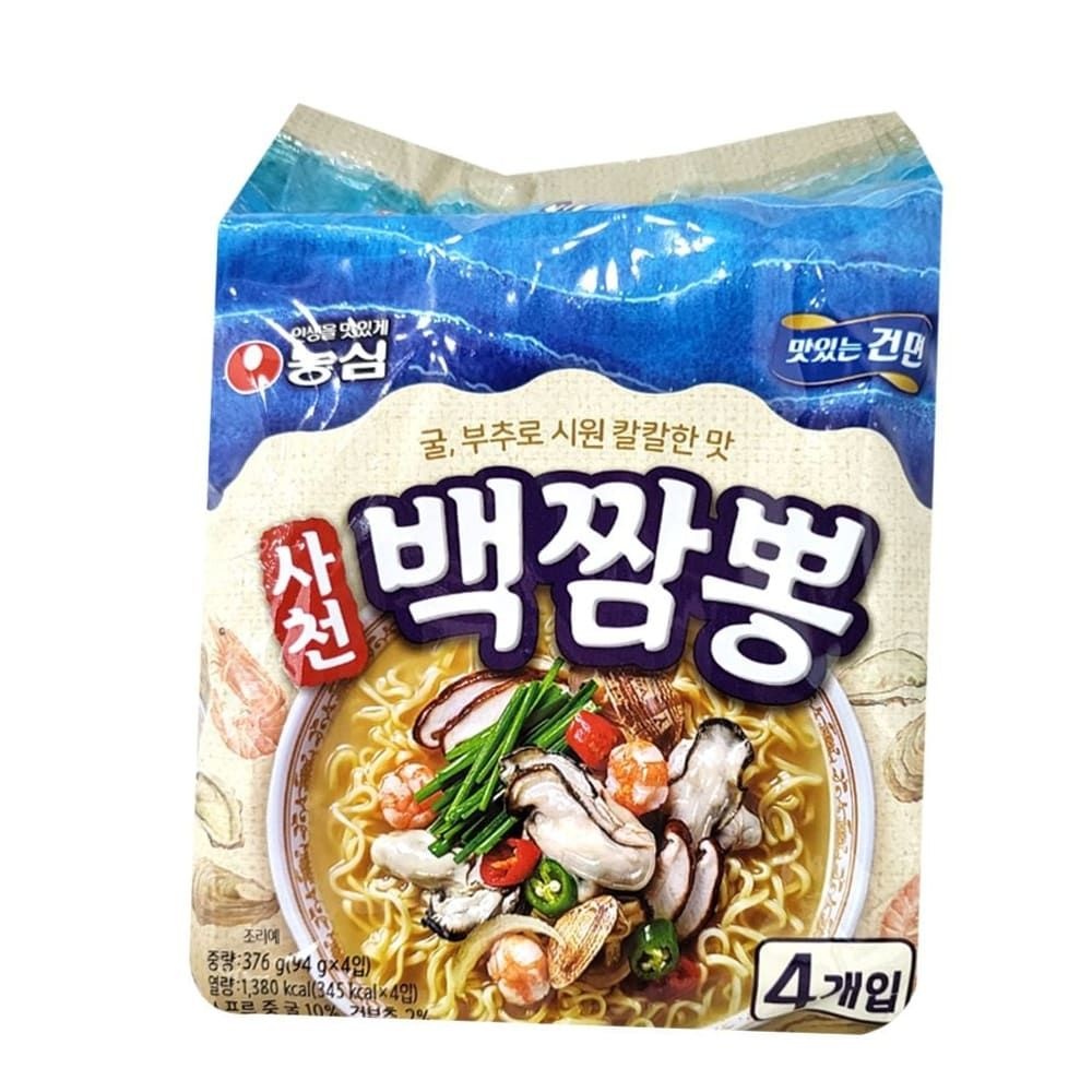 농심 개운한면 농심 사천백짬뽕 4개입 x 2개