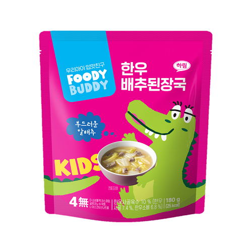 [소비기한25/12/15]푸디버디 한우 배추된장국 (180G)