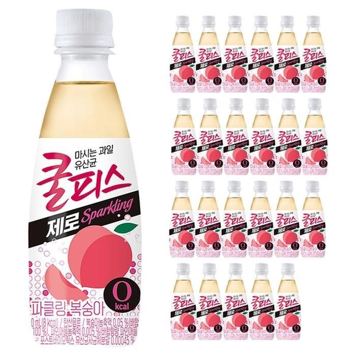 동원 쿨피스 톡 제로 복숭아 340ml x 24PET