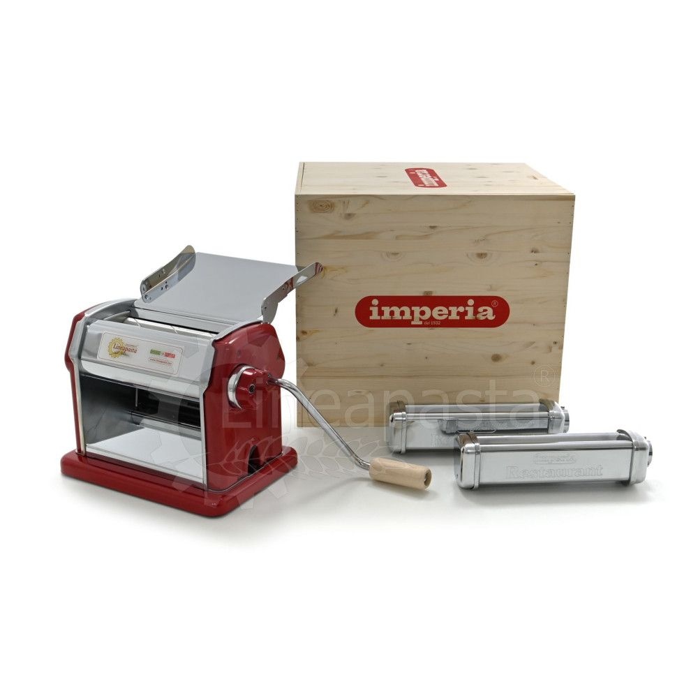 [해외] 도우 시터 임페리아 레스토랑 그란 구르메 수동 파스타 머신 레드