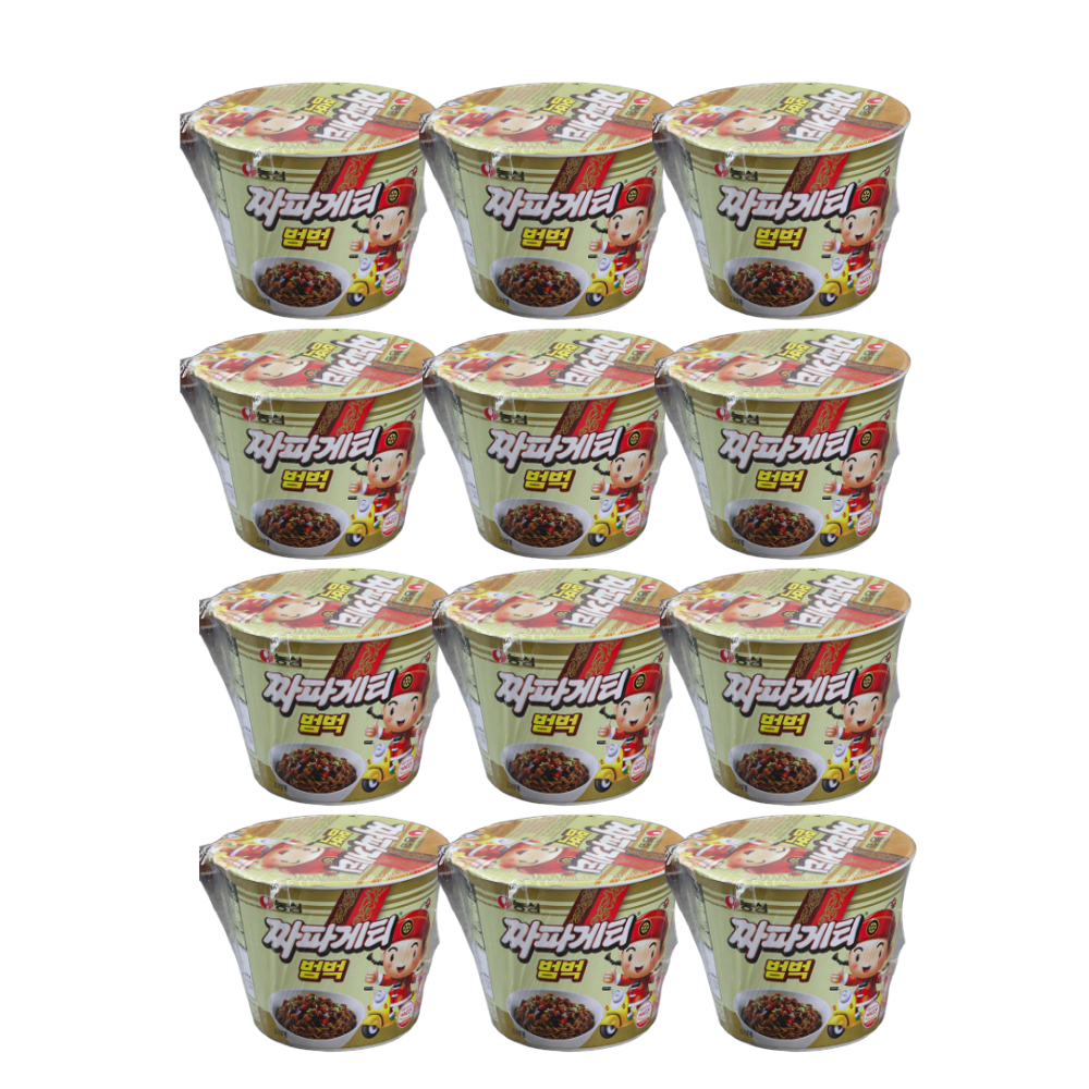 농심 짜장범벅 컵라면 소컵 70g, 12개