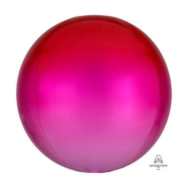 알티피아 [하프클럽]PWM - DK 오브옹브레은박풍선(레드핑크) 생일 풍선