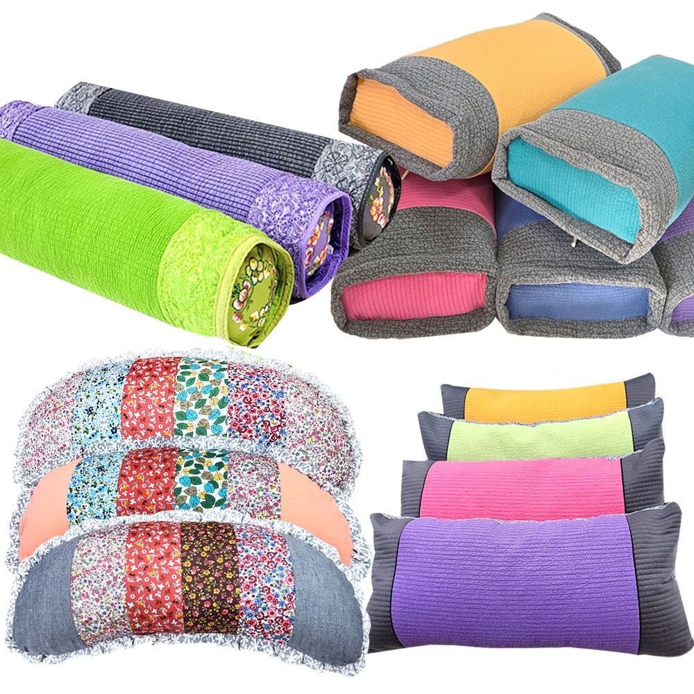 메밀베개 경추 목베개 숙면 원통 반달 기능성 참숯 바이오칩 일자목 거북목 코골이