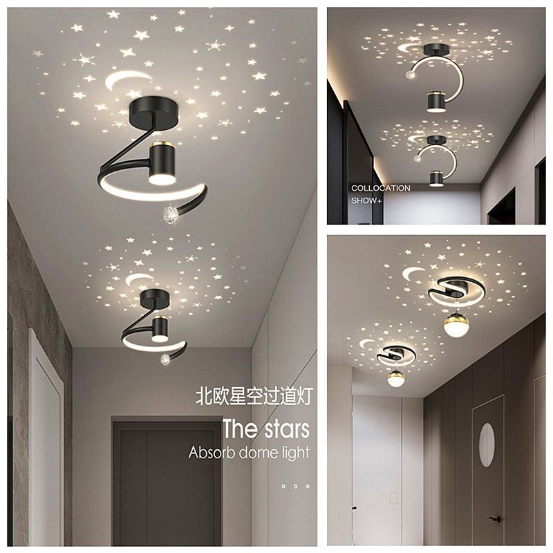 [해외] LED 별빛 천장등 북유럽 인테리어 조명 거실 침실 아기방 실내등 교체형 무드조명