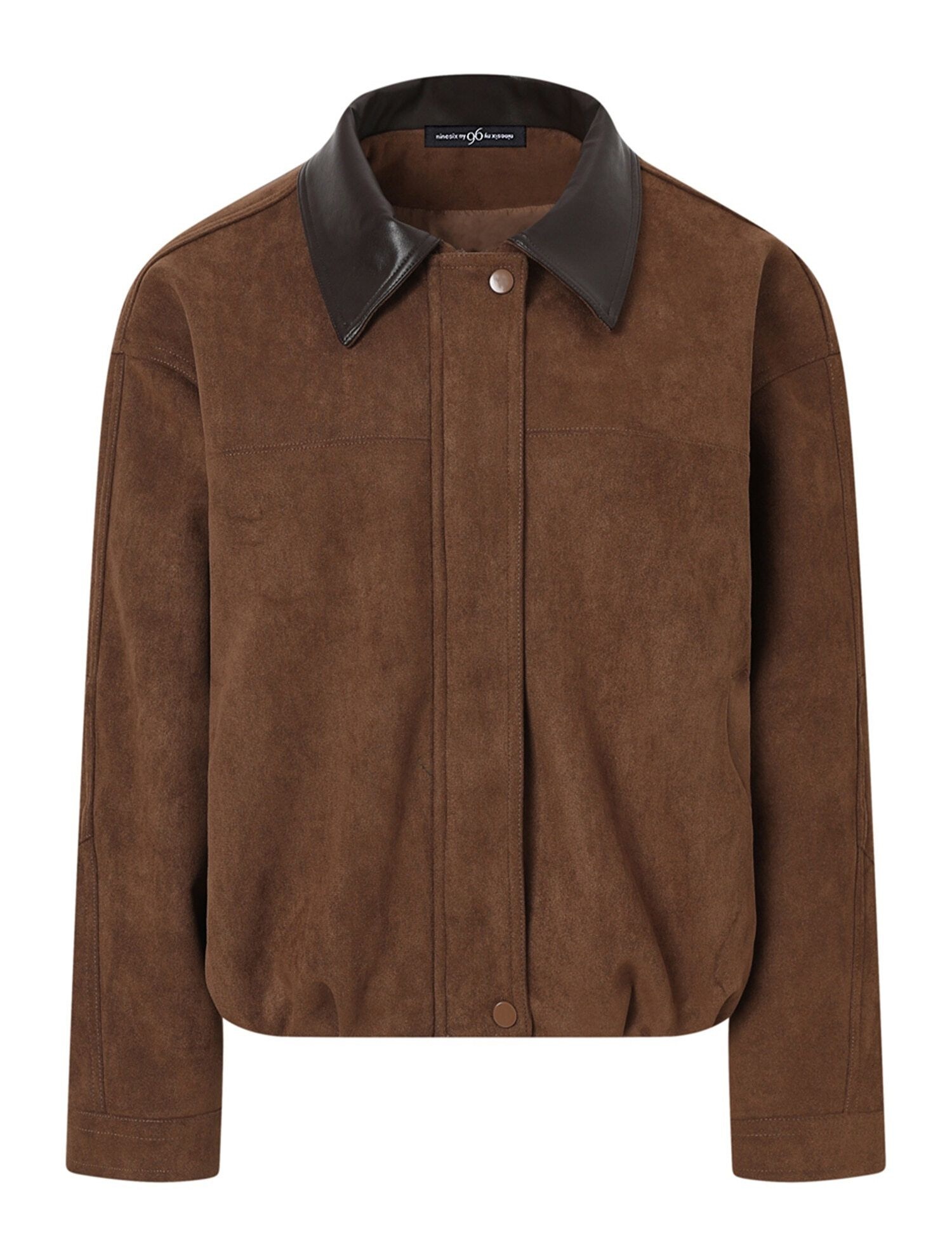 패션플러스][나인식스뉴욕]빈티지 스웨이드 배색 카라 자켓 (NP3JK015L0), image size:1500x1980