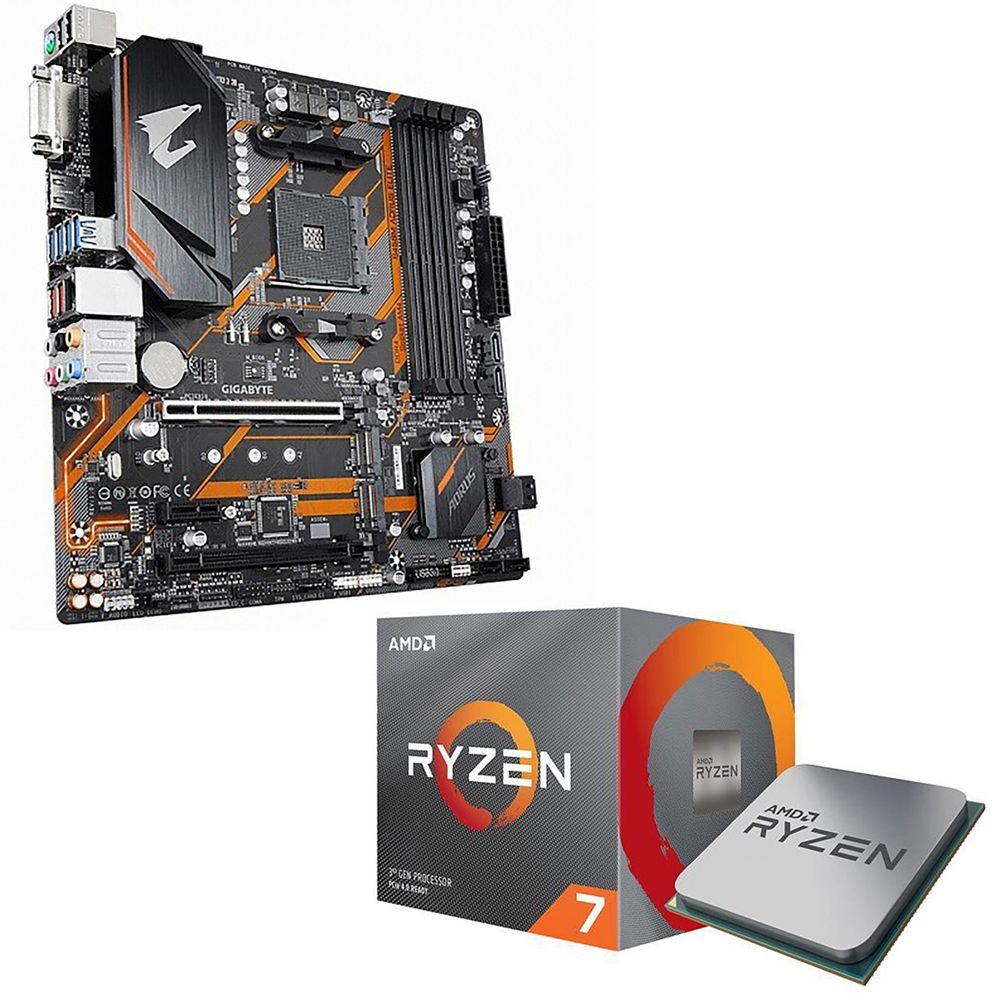 GIGABYTE 기가바이트 GIGABYTE B450M AORUS ELITE 메인보드+Rzyzen 7 3700X CPU 번들
