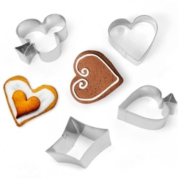 와인앤쿡포커 모양 베이킹 쿠키커터 4종세트