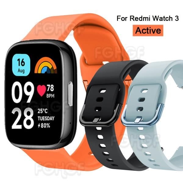 Redmi Watch 3 액티브 스트랩 스포츠 실리콘 교체 용 손목