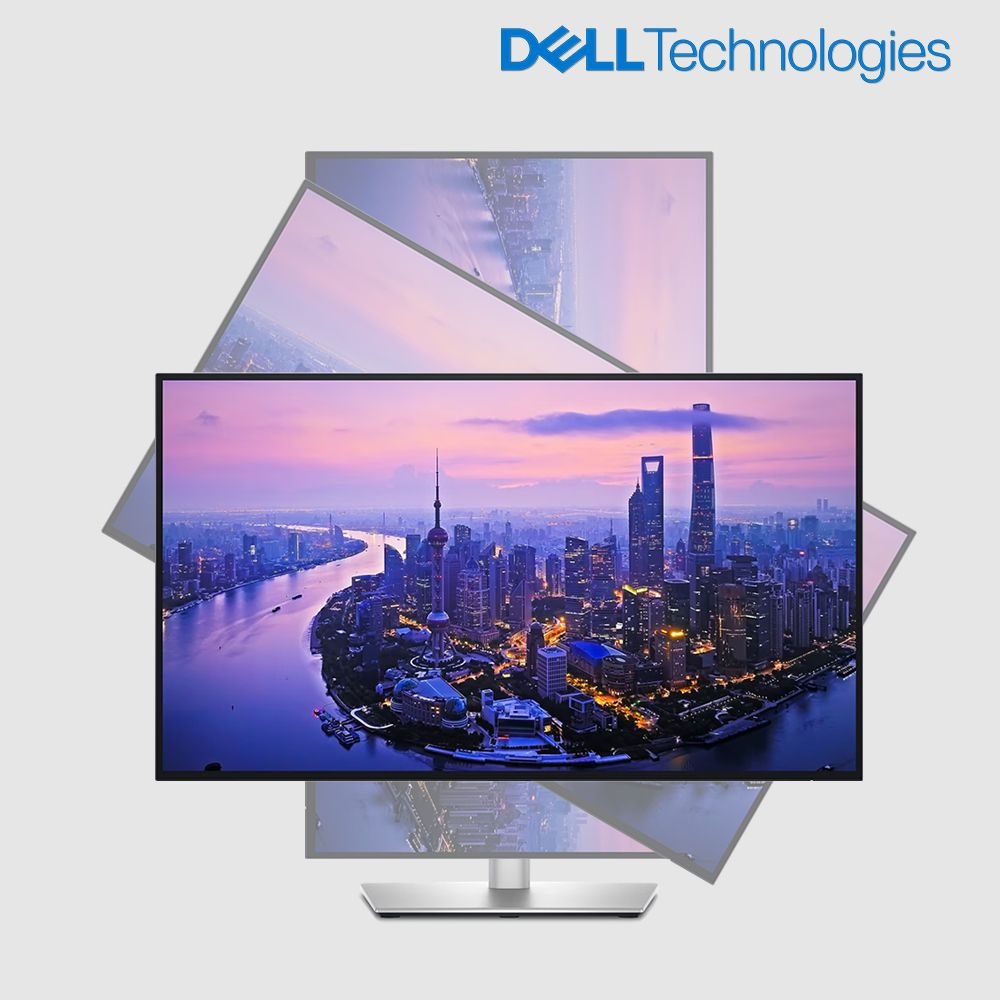 델 Dell 68.7cm(27인치) 4K UHD 썬더볼트4 허브 피벗 모니터 U2725QE