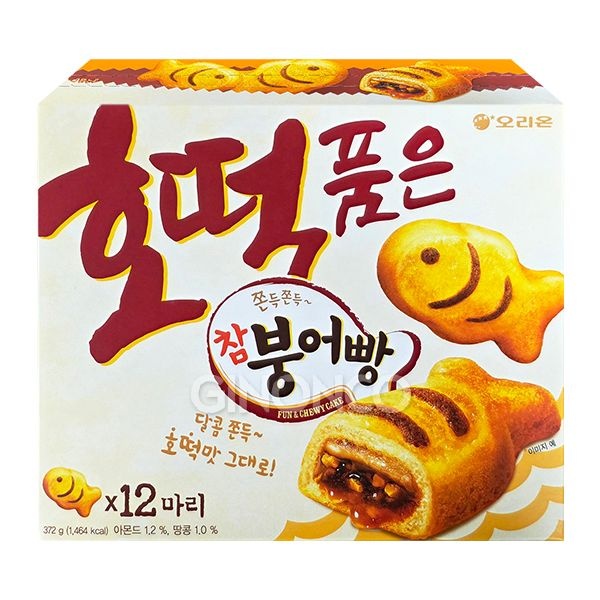 (주)오리온 오리온 호떡품은 참붕어빵 372g 호떡빵 간식 어린이집
