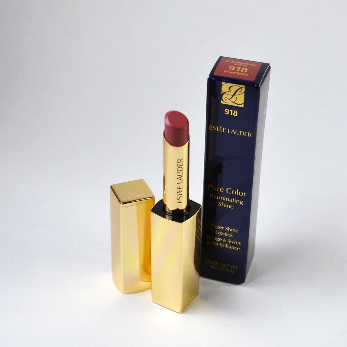 [해외] Estee Lauder Pure 컬러 Illuminating Sheer 샤인 립스틱 918 PAMPERED 1.8 g